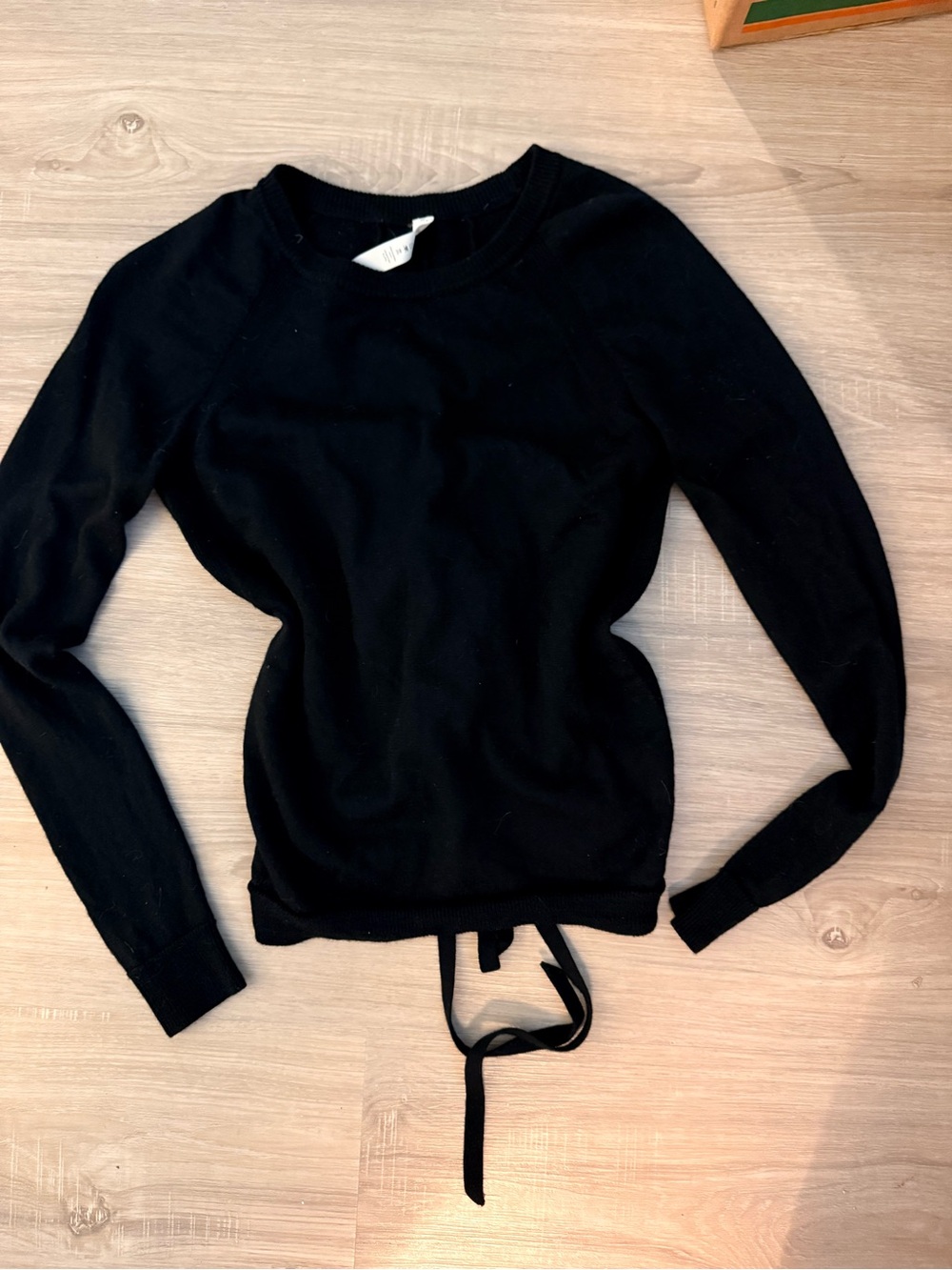 lululemon athletica Black Crewneck Tie-Back Sweatshirt